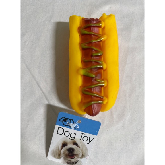 Duke's Pet Products Other - Duke's Pet Products Squeaky Hot Dog Toy Vinyl Dog Chew Toy DI238 New